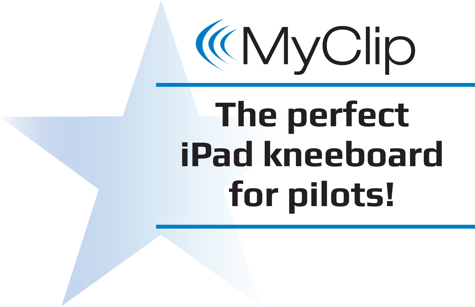 MyClip - The perfect iPad kneeboard for pilots.